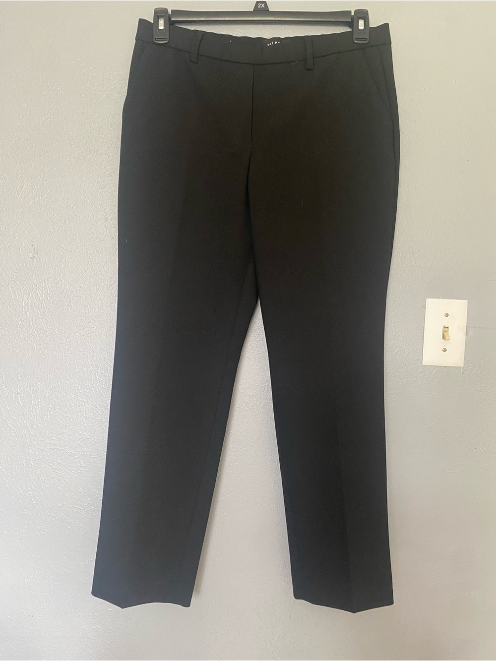 Talbots Black Straight-Leg Dress Trousers 10p office casual